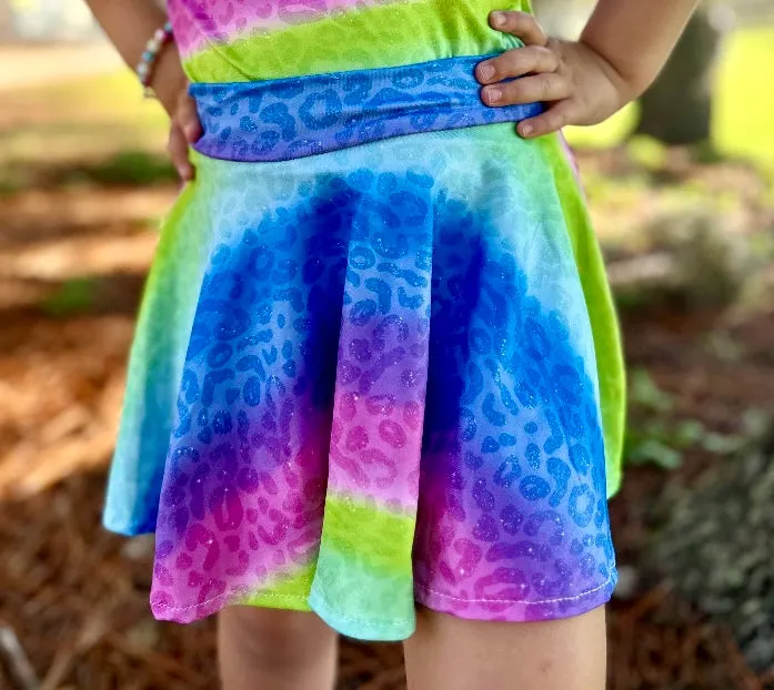 2 left! 3T & 4T ~ Twirl Skort ~ Ombr Cheetah