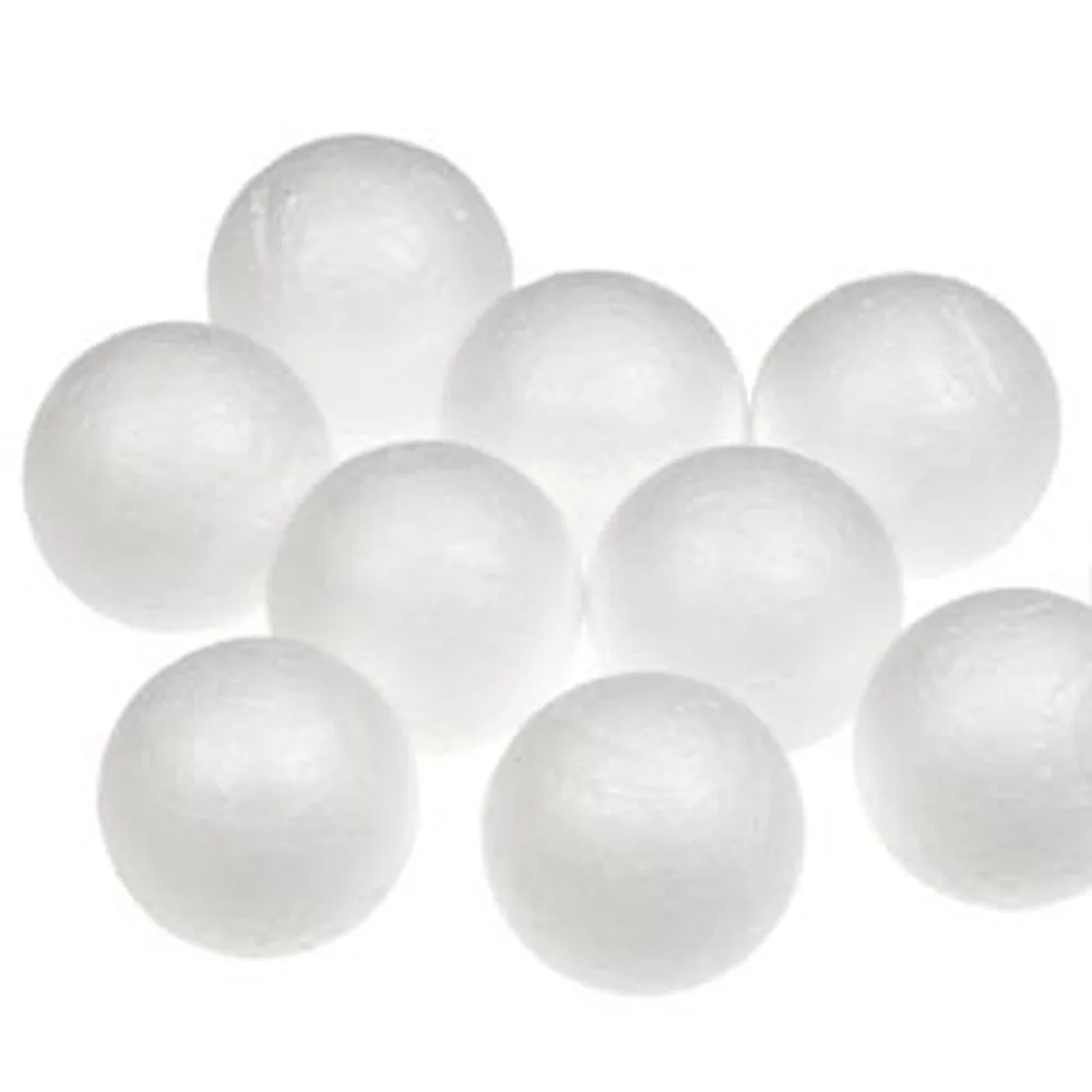 20 Foam Balls 2.5" School Christmas Arts Crafts Modeling Smooth Polystyrene