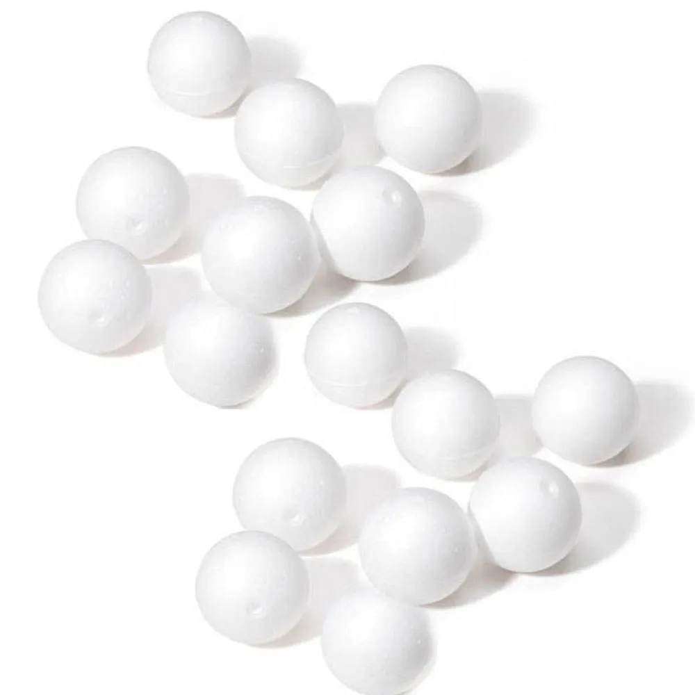 36 Ct Foam Balls 1.5" Round White Foam Polystyrene Sphere Art Craft