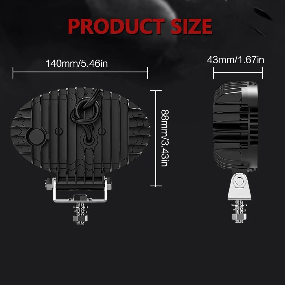 5.5 Inch Elliptical LED Work Light | Off-Road & Truck Use