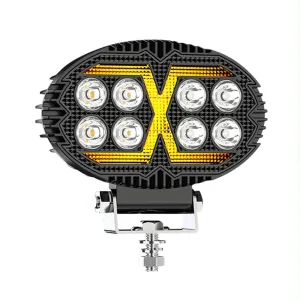 5.5" Elliptical Hybrid LED Work Light | X-Shaped Beam