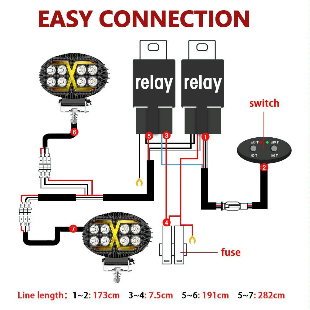 5.5" Elliptical Hybrid LED Work Light | X-Shaped Beam