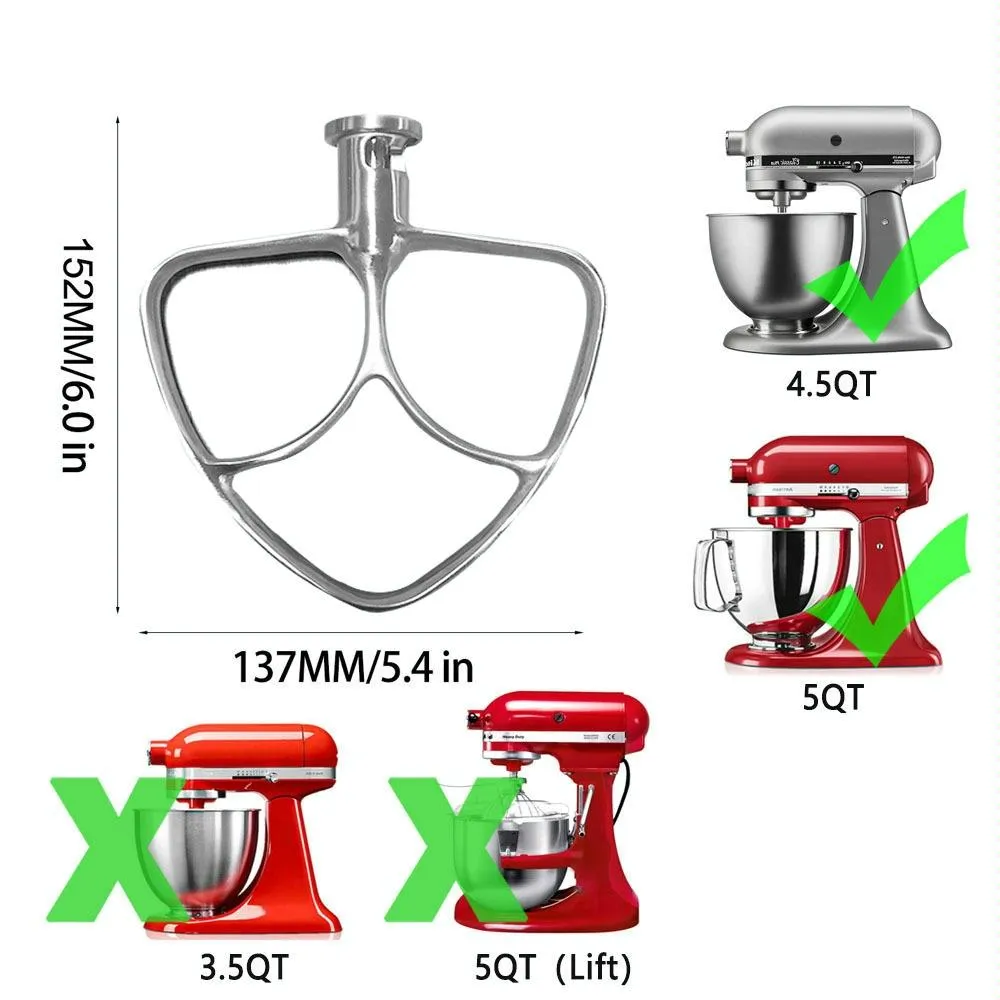 5Qt Stainless Steel Mixer Head For Kitchenaid Stand Mixer