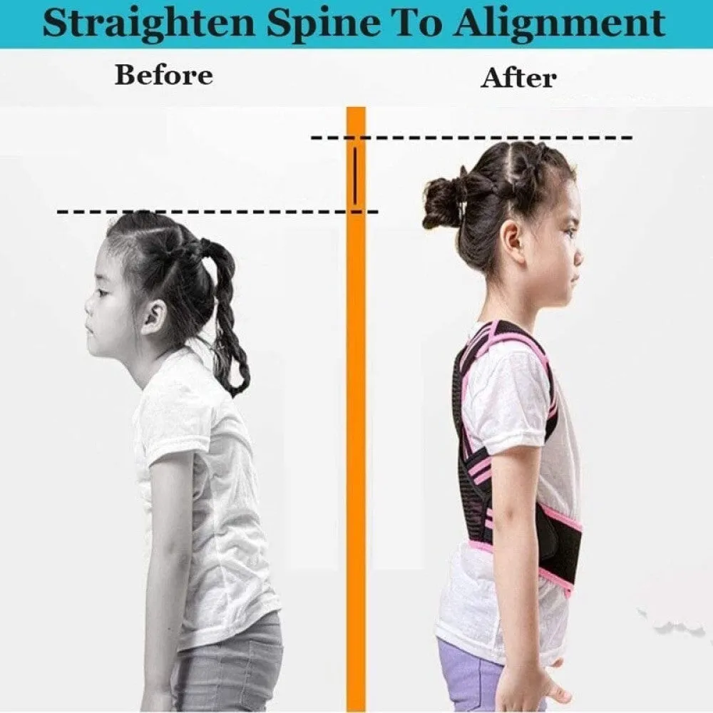 Adjustable Back Posture Corrector Straightener Brace for Kids & Teens