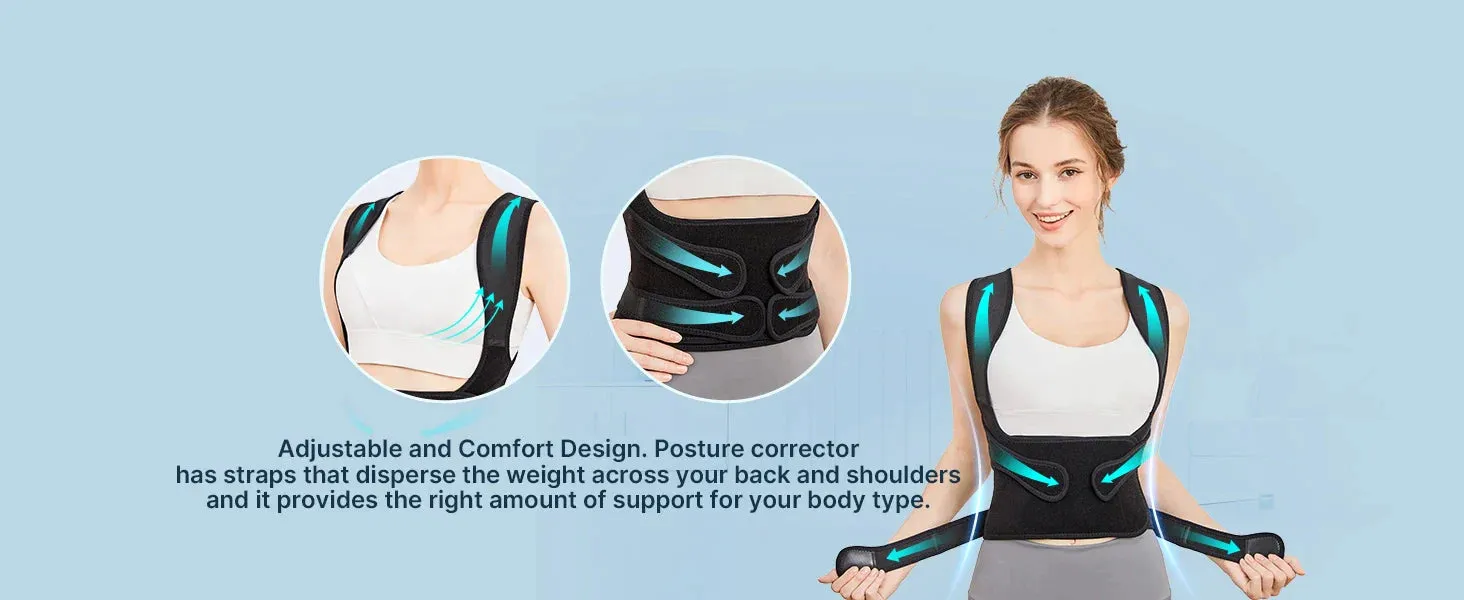 Adjustable Fully Back Posture Corrector Lumbar for Improve Hunchback Pain Relief