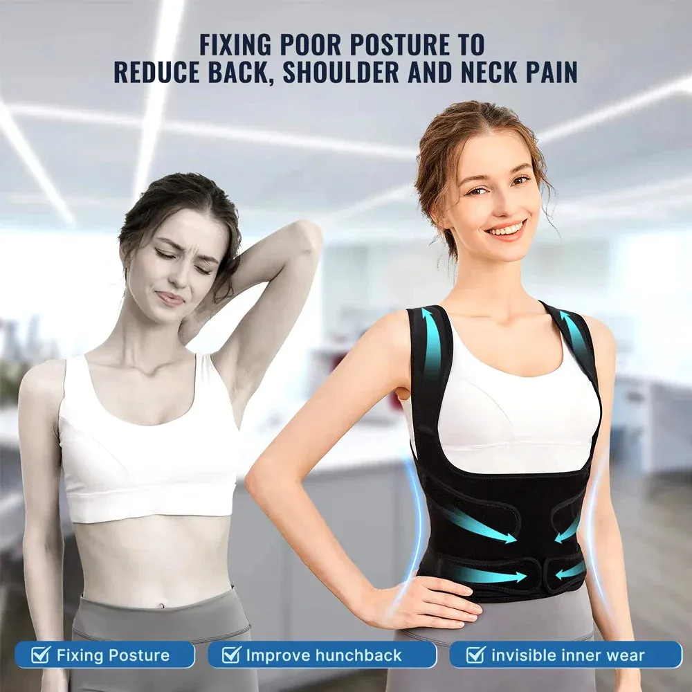 Adjustable Fully Back Posture Corrector Lumbar for Improve Hunchback Pain Relief
