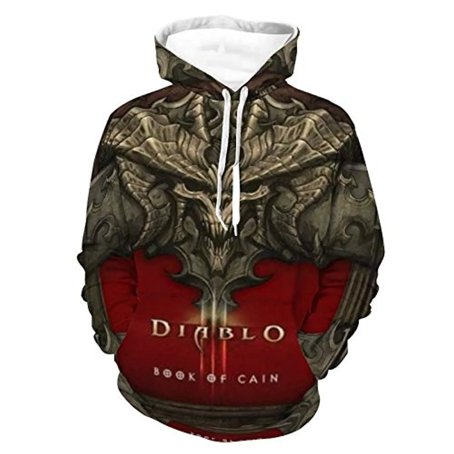 Diablo Hoodies - Diablo 3 Book of Cain 3D Print Casual Pullover Hooded Sweatshirt