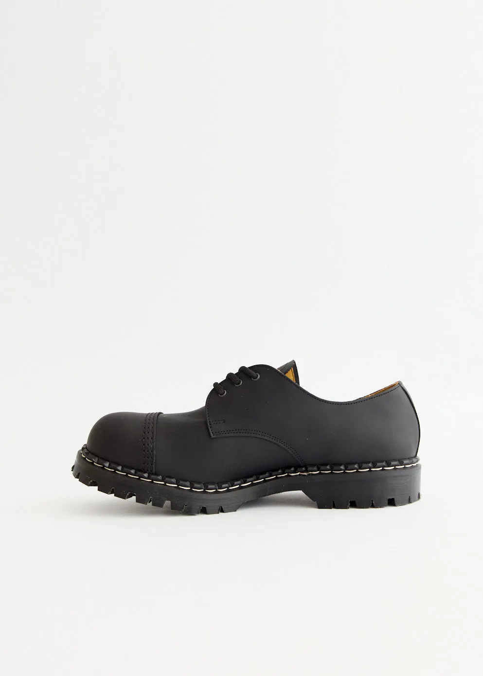 Greasy Steel Toe Capped Gibson Shoes
