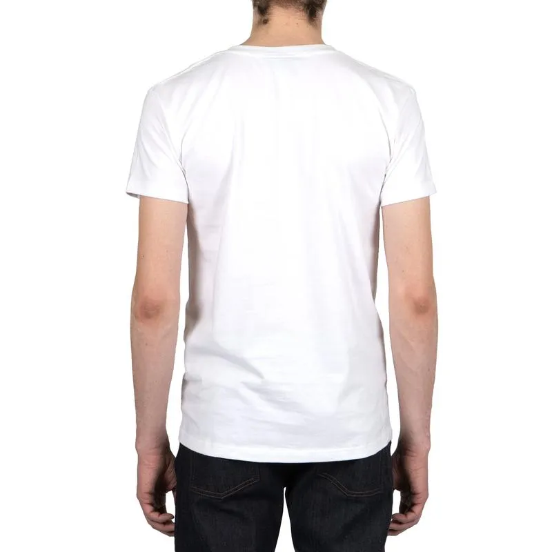 Pocket Tee (White   Flower Painting)