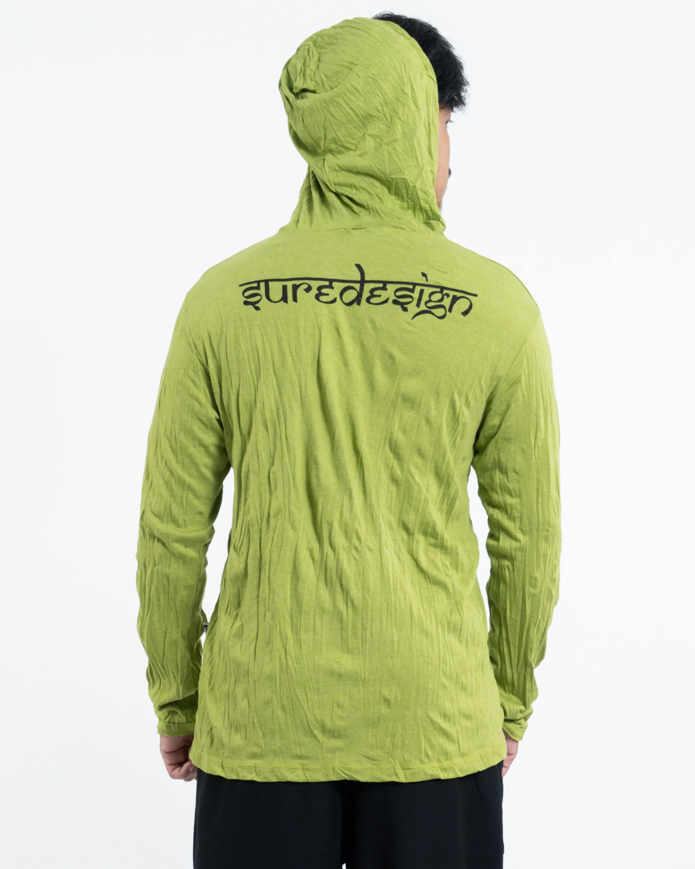 Unisex Ganesh Chakra Hoodie in Lime