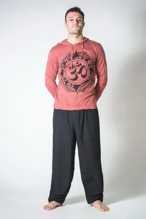 Unisex Infinitee Om Hoodie in Brick