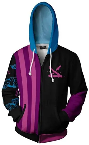 Video Game League of Legends Hoodie Cospaly Zipper Hooded Jacket