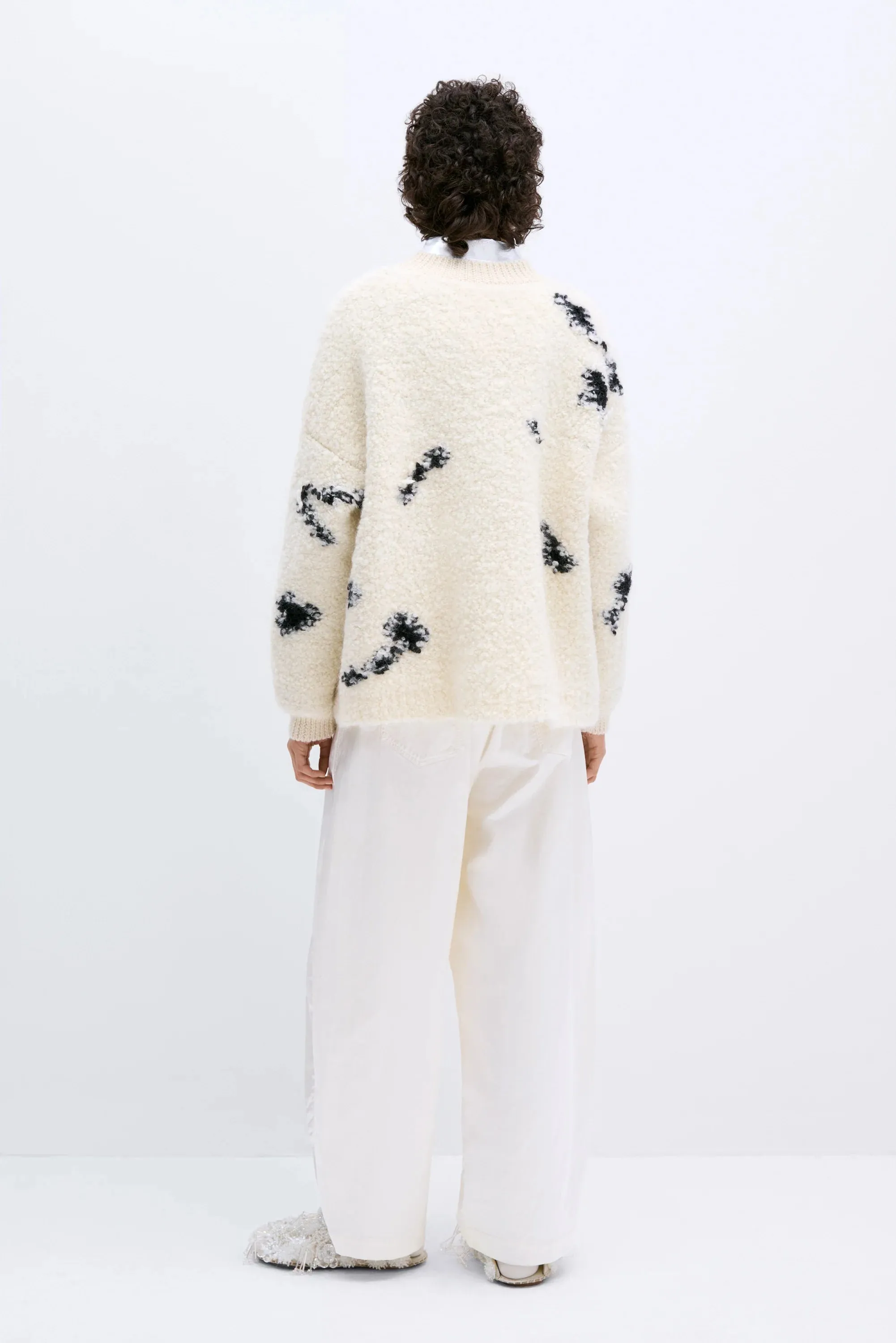 Wool and Mohair Blotch Sweater