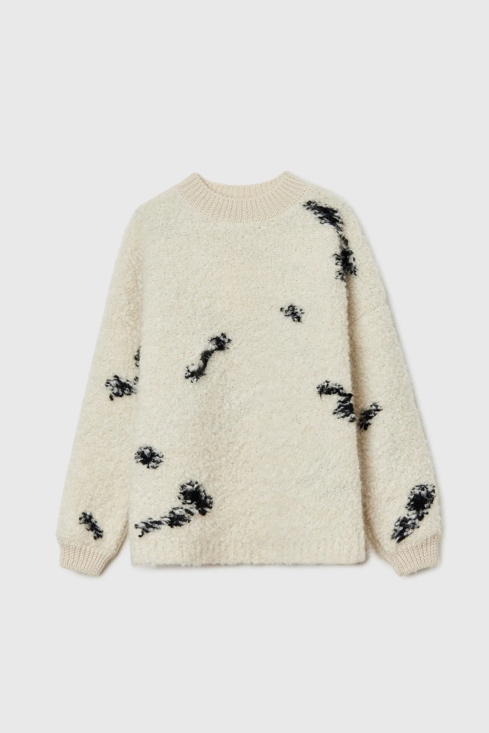 Wool and Mohair Blotch Sweater
